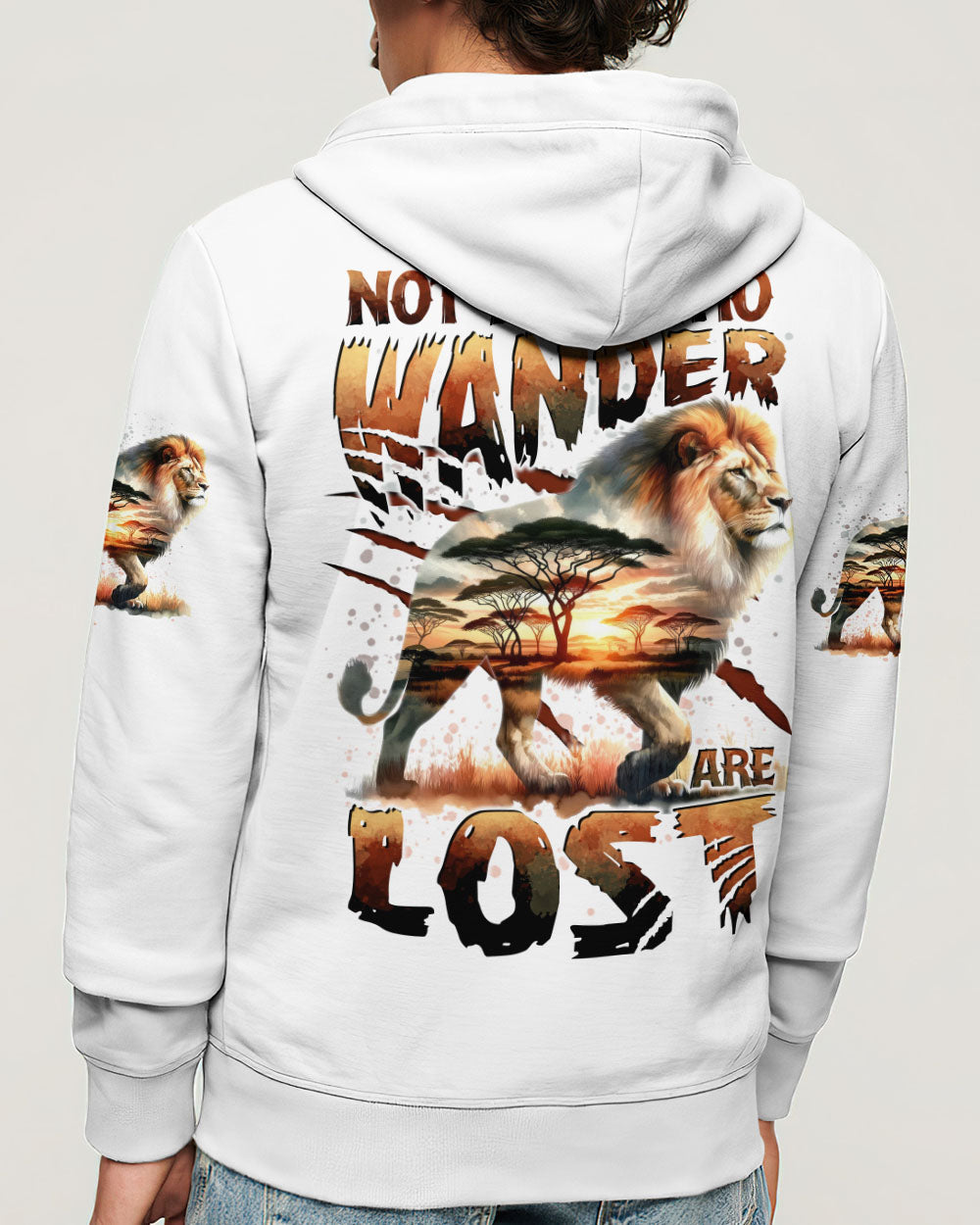 NOT ALL WHO WANDER ARE LOST LION ALL OVER PRINT - TYTD1809242