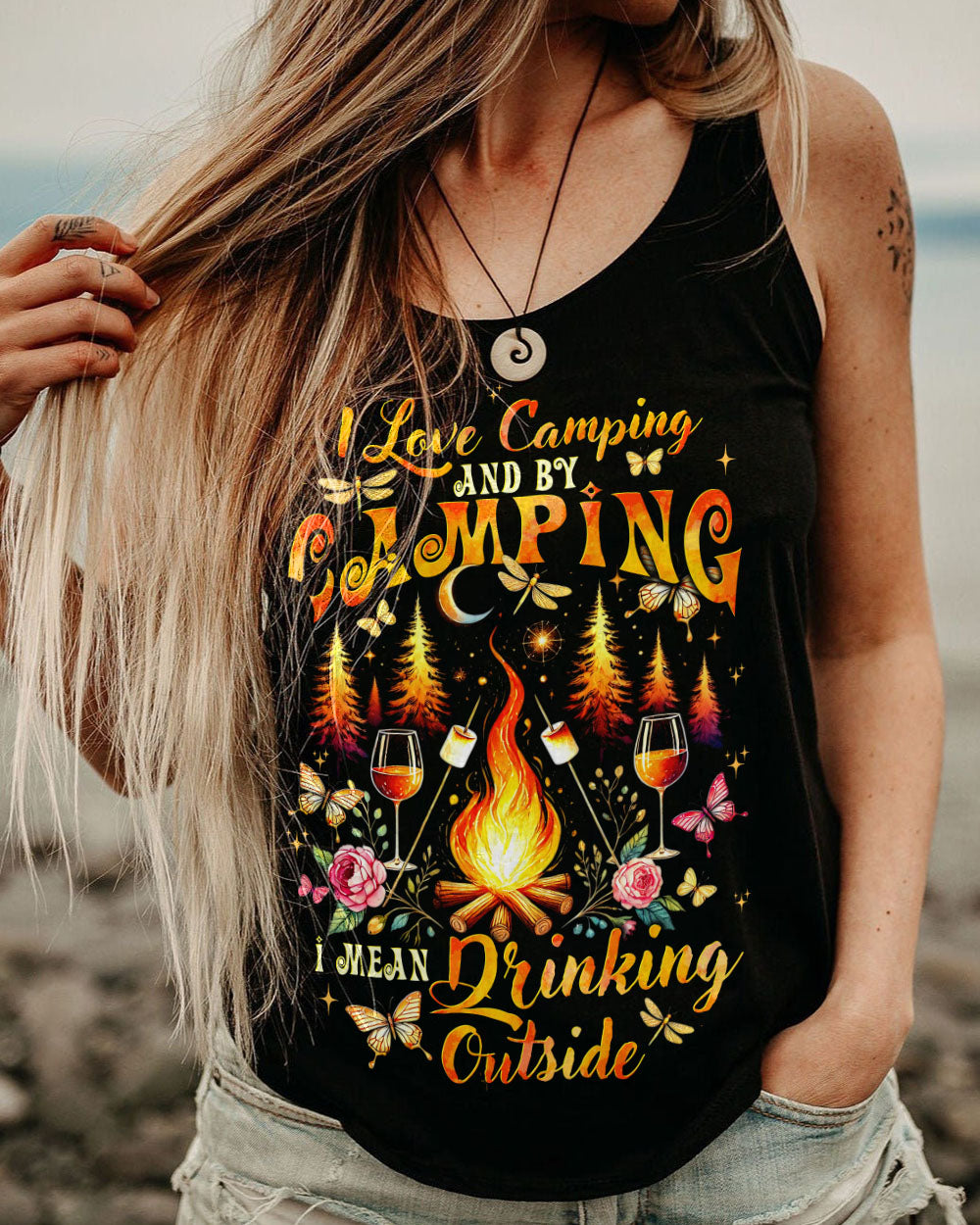 I LOVE CAMPING ALL OVER PRINT - TYTD2207242