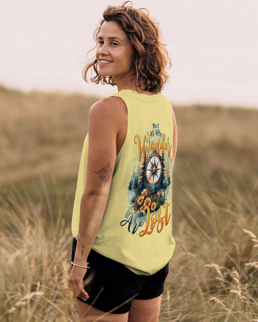 NOT ALL WHO WANDER ARE LOST COMPASS ALL OVER PRINT - TYTD2306253