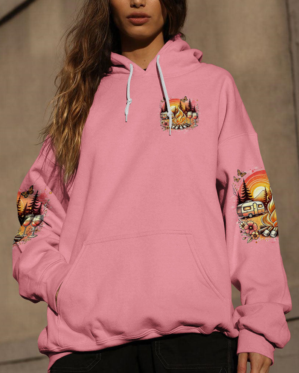 CAMPING WHERE FRIENDS AND MARSHMALLOWS GET TOASTED ALL OVER PRINT - TYTD2406241