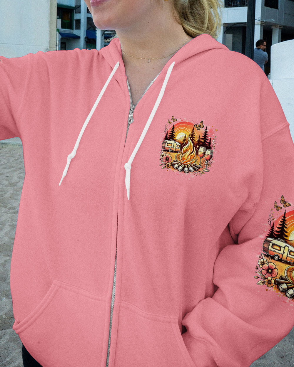 CAMPING WHERE FRIENDS AND MARSHMALLOWS GET TOASTED ALL OVER PRINT - TYTD2406241