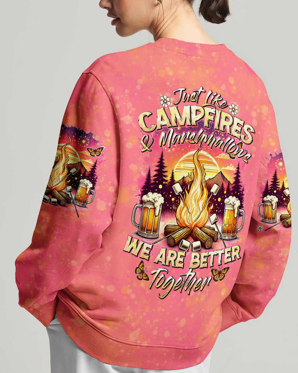 JUST LIKE CAMPFIRES AND MARSHMALLOWS ALL OVER PRINT - TYTD2506241