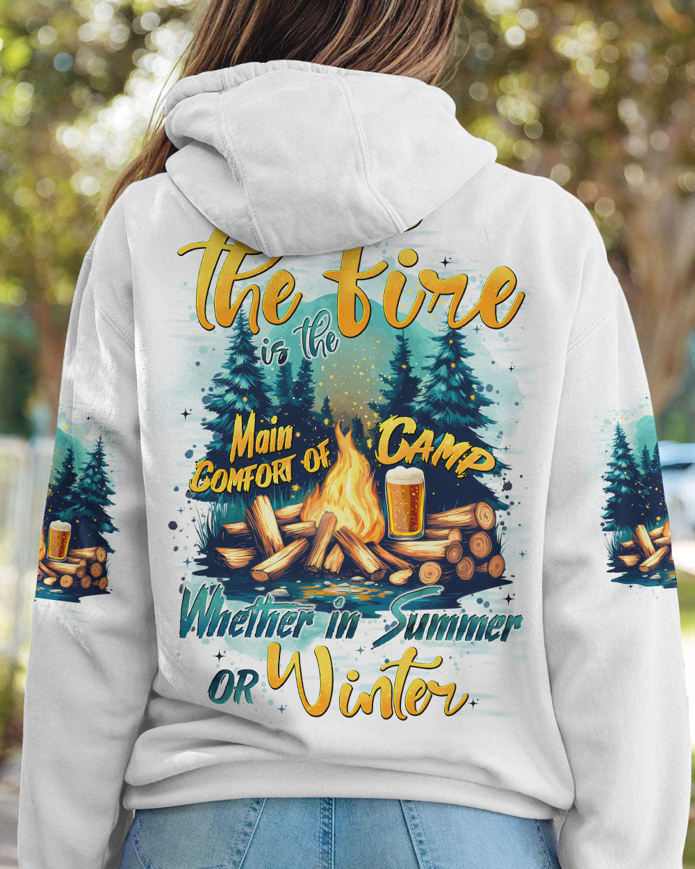 THE FIRE IS THE MAIN COMFORT OF CAMP ALL OVER PRINT - TYTD2506253