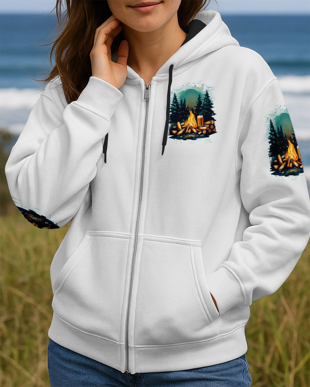 THE FIRE IS THE MAIN COMFORT OF CAMP ALL OVER PRINT - TYTD2506253