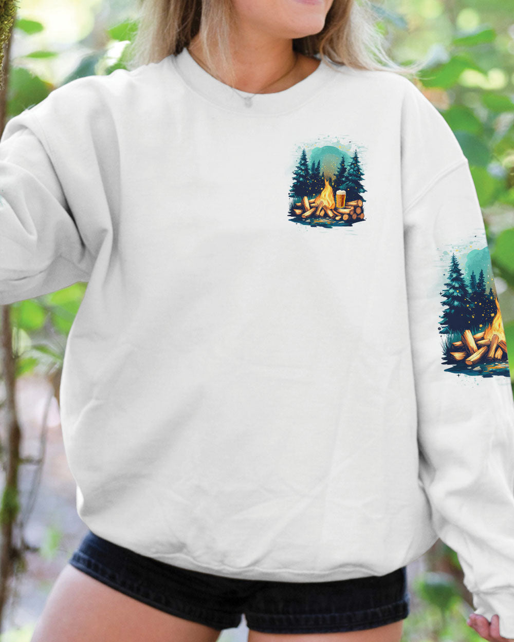 THE FIRE IS THE MAIN COMFORT OF CAMP ALL OVER PRINT - TYTD2506253