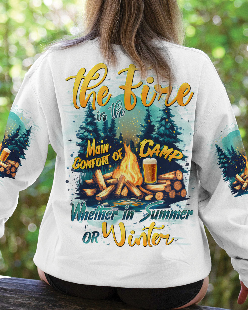 THE FIRE IS THE MAIN COMFORT OF CAMP ALL OVER PRINT - TYTD2506253