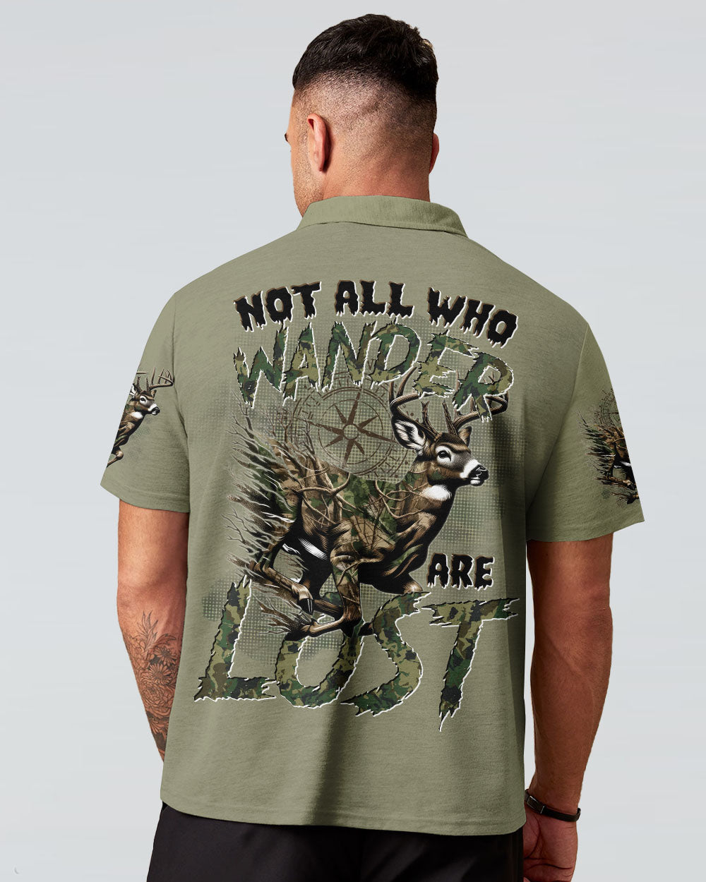 NOT ALL WHO WANDER ARE LOST DEER HUNTING CAMO ALL OVER PRINT - TYTD2911244