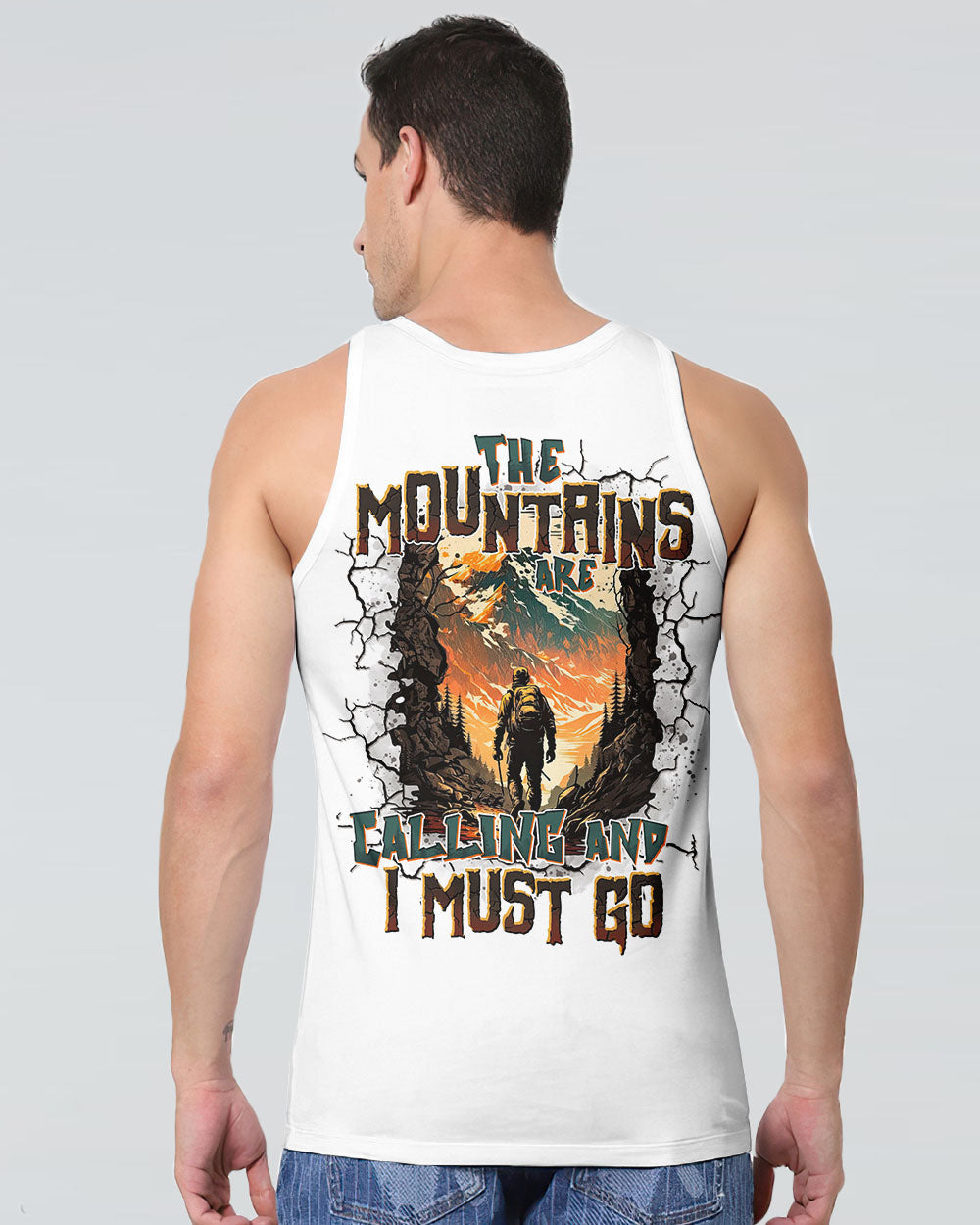 THE MOUNTAINS ARE CALLING ALL OVER PRINT - TYTD3007252