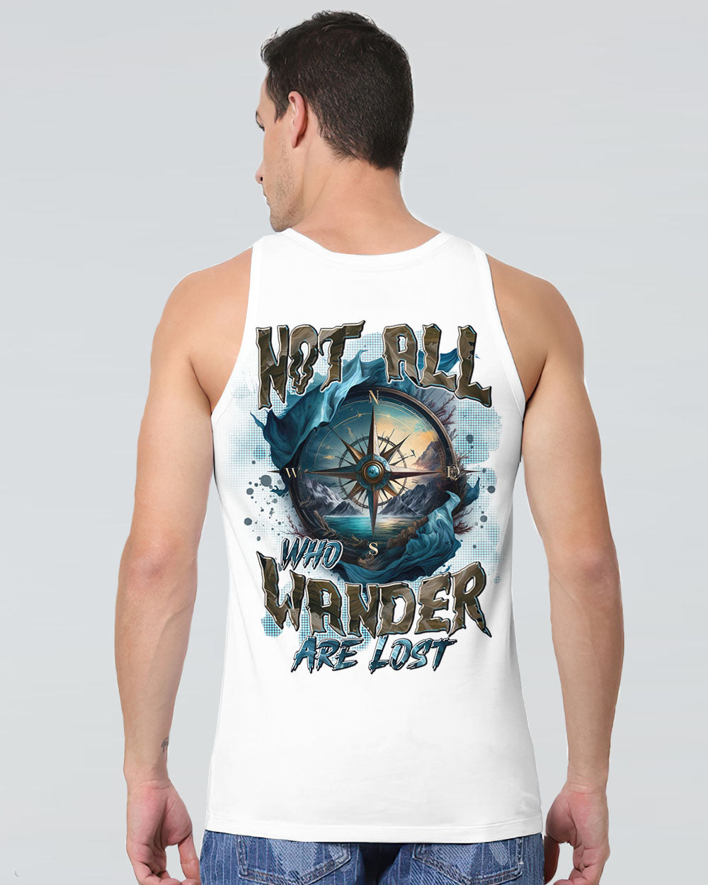  NOT ALL WHO WANDER ARE LOST COMPASS ALL OVER PRINT - TYTD3110243