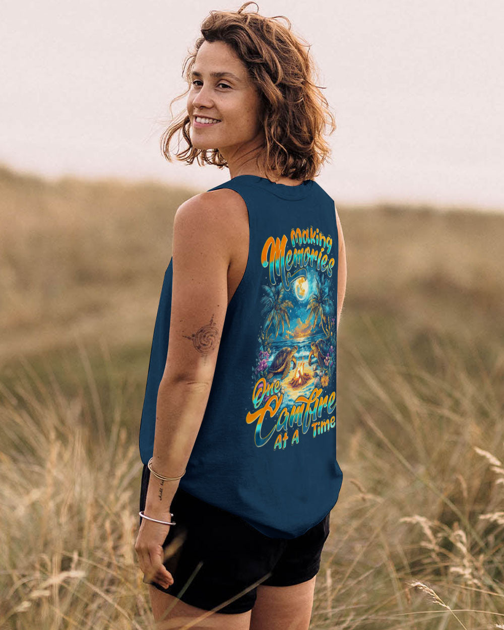 MAKING MEMORIES ONE CAMPFIRE AT A TIME TURTLE ALL OVER PRINT - TYTM0312242