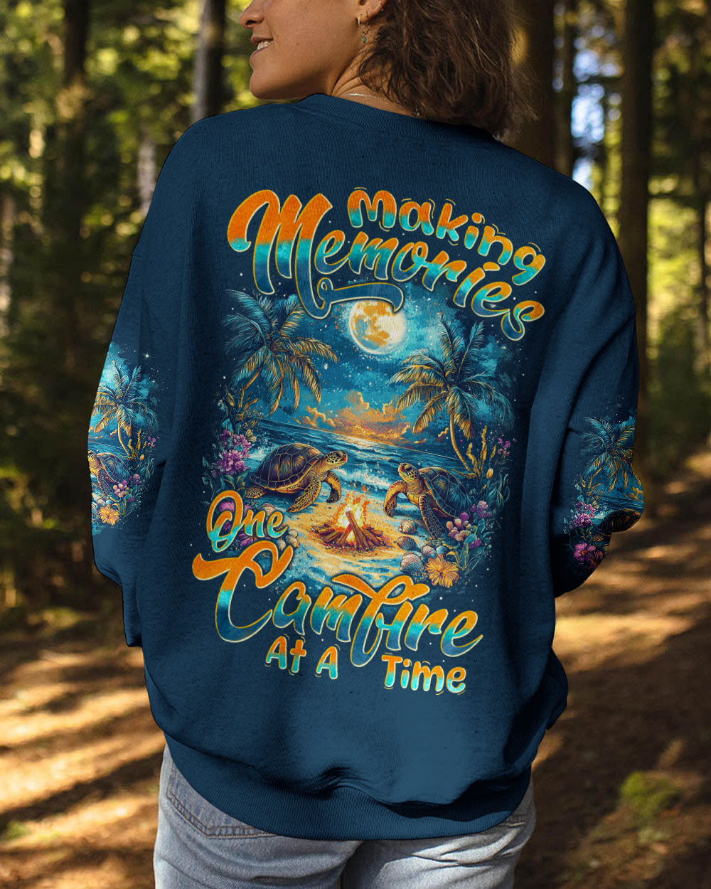 MAKING MEMORIES ONE CAMPFIRE AT A TIME TURTLE ALL OVER PRINT - TYTM0312242