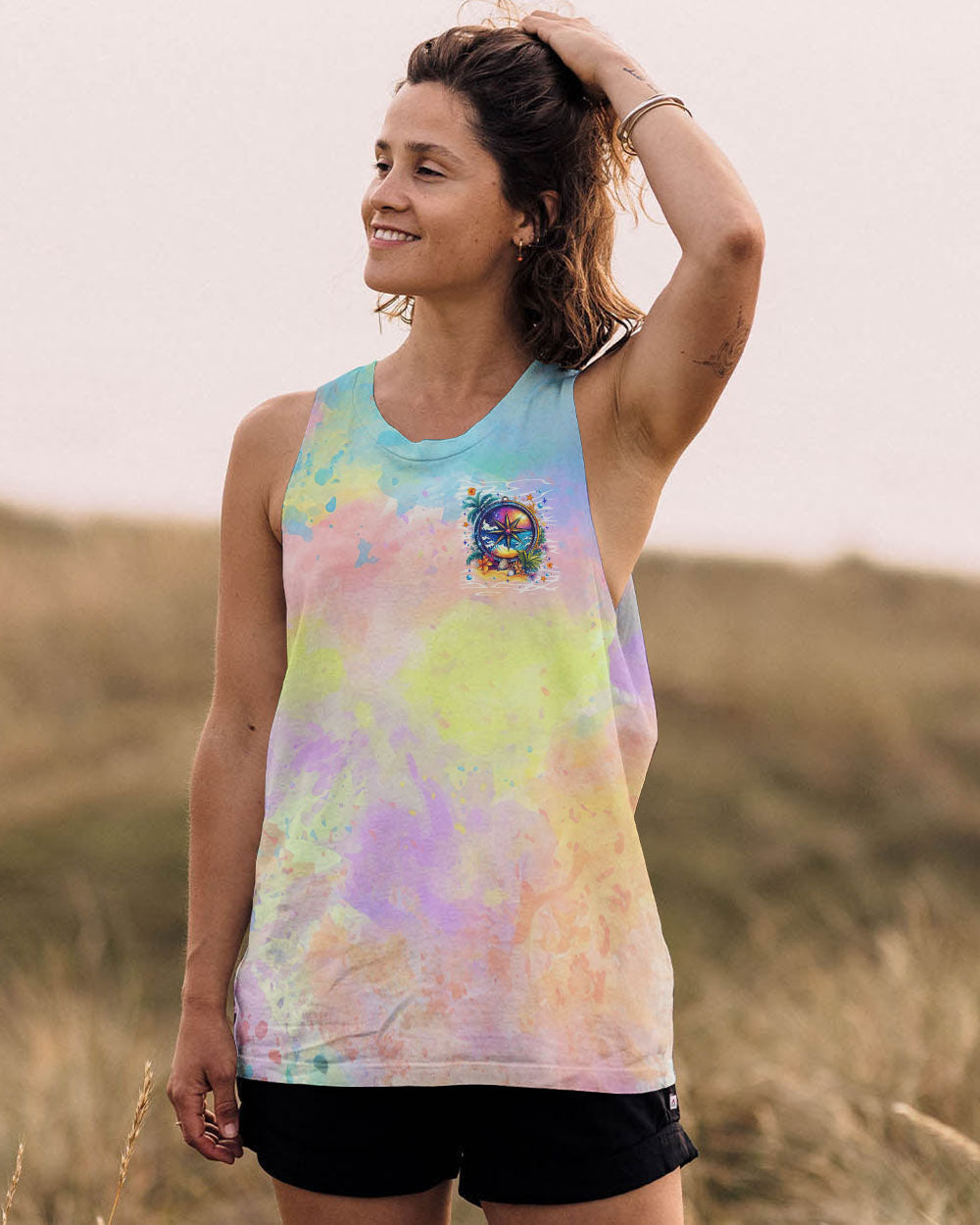 SMELL THE SEA FEEL THE BREEZE COMPASS ALL OVER PRINT - TYTM0804252