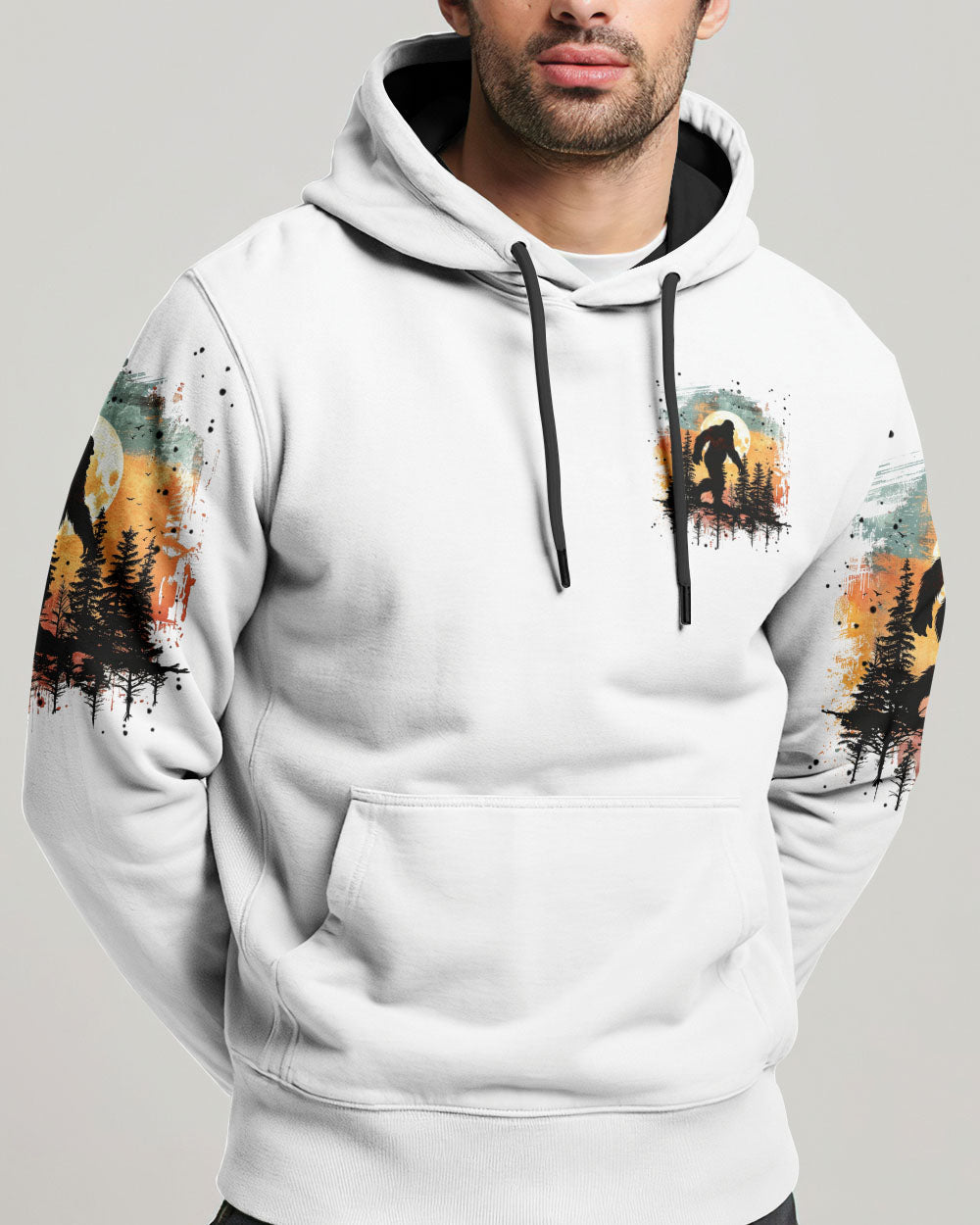  FIND ME WHERE THE WILD THINGS ARE BIGFOOT ALL OVER PRINT - TYTM0811243
