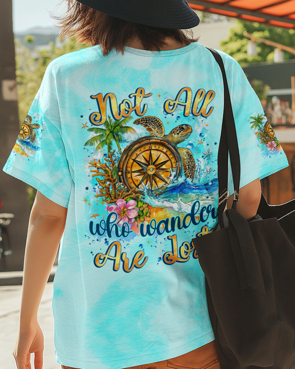 NOT ALL WHO WANDER ARE LOST TURTLE ALL OVER PRINT - TYTM1008242