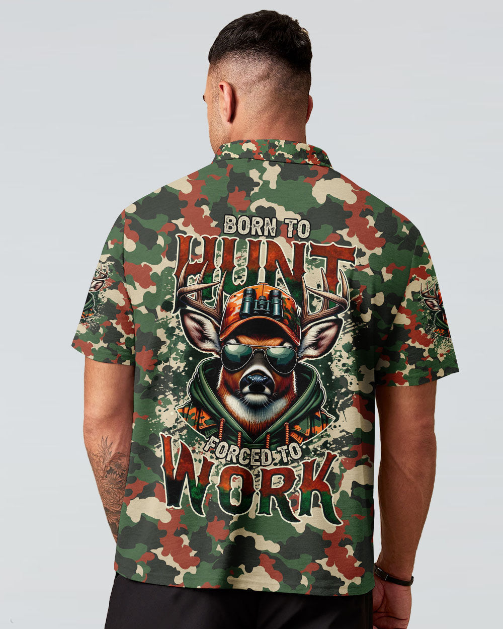 BORN TO HUNT DEER CAMO ALL OVER PRINT - TYTM1107253