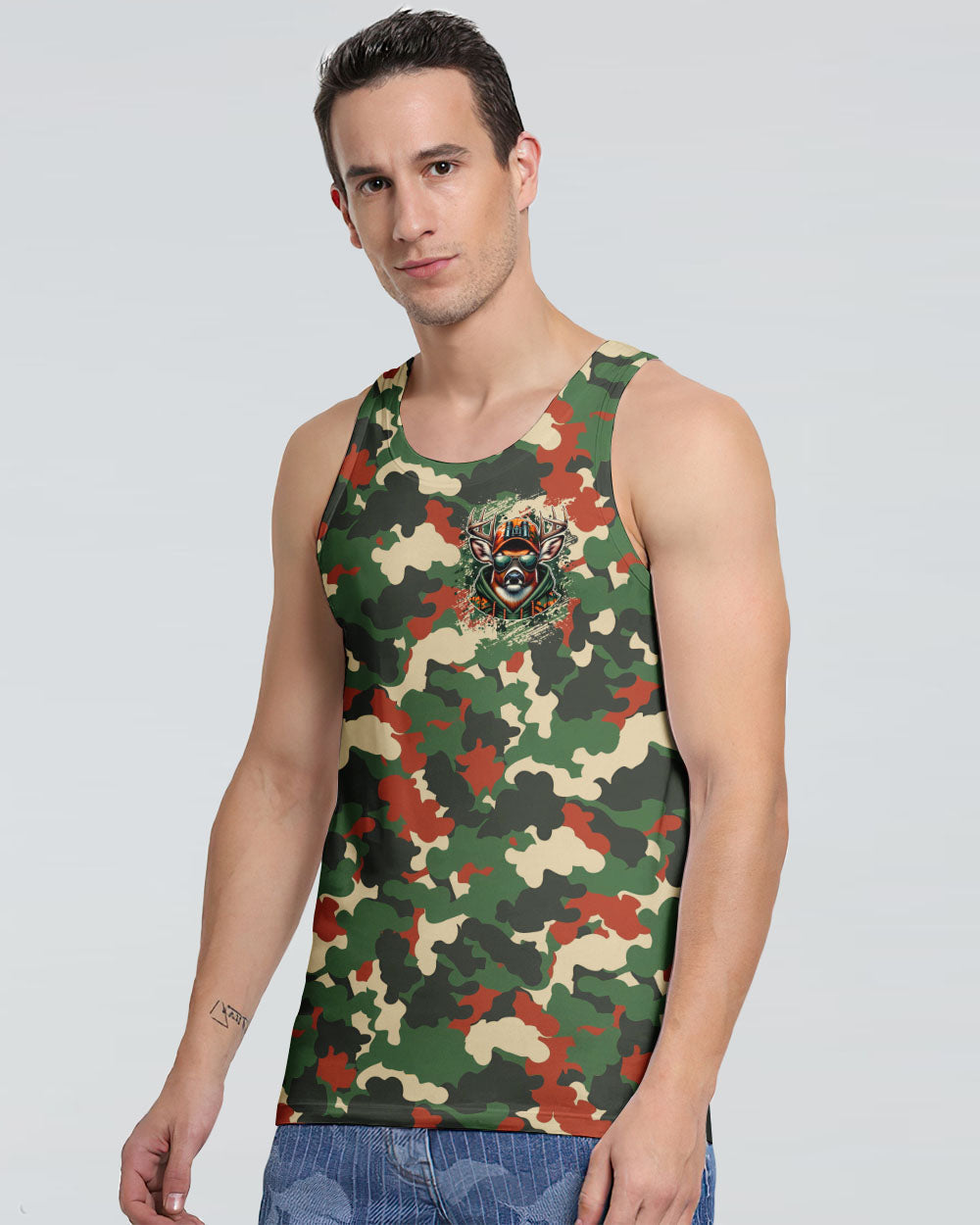 BORN TO HUNT DEER CAMO ALL OVER PRINT - TYTM1107253