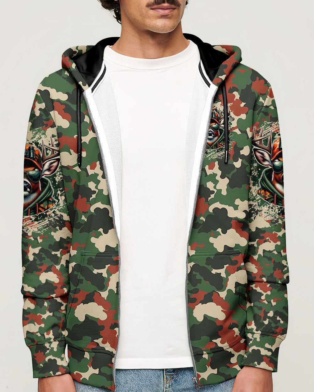 BORN TO HUNT DEER CAMO ALL OVER PRINT - TYTM1107253