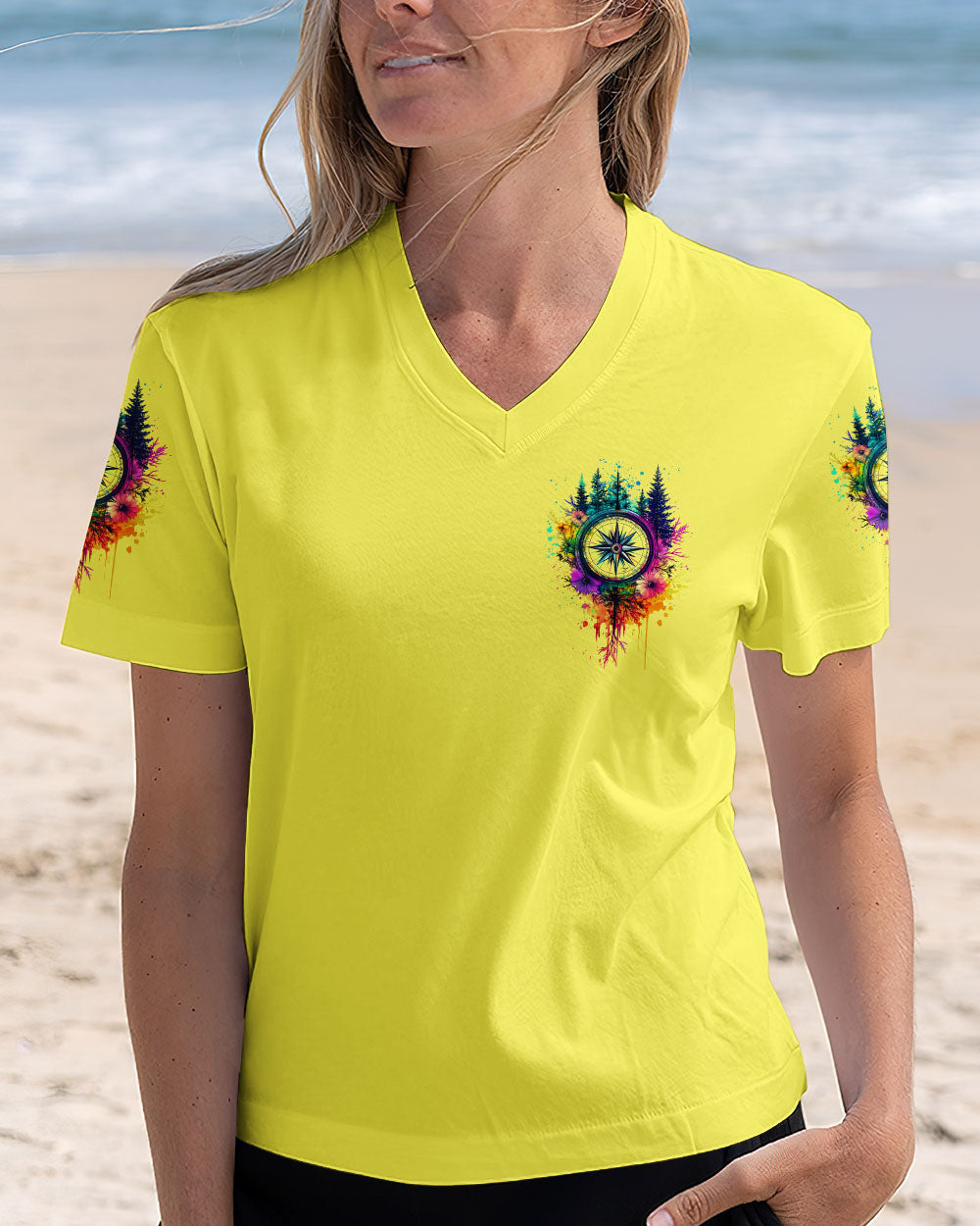 NOT ALL WHO WANDER ARE LOST COMPASS ALL OVER PRINT - TYTM1606254