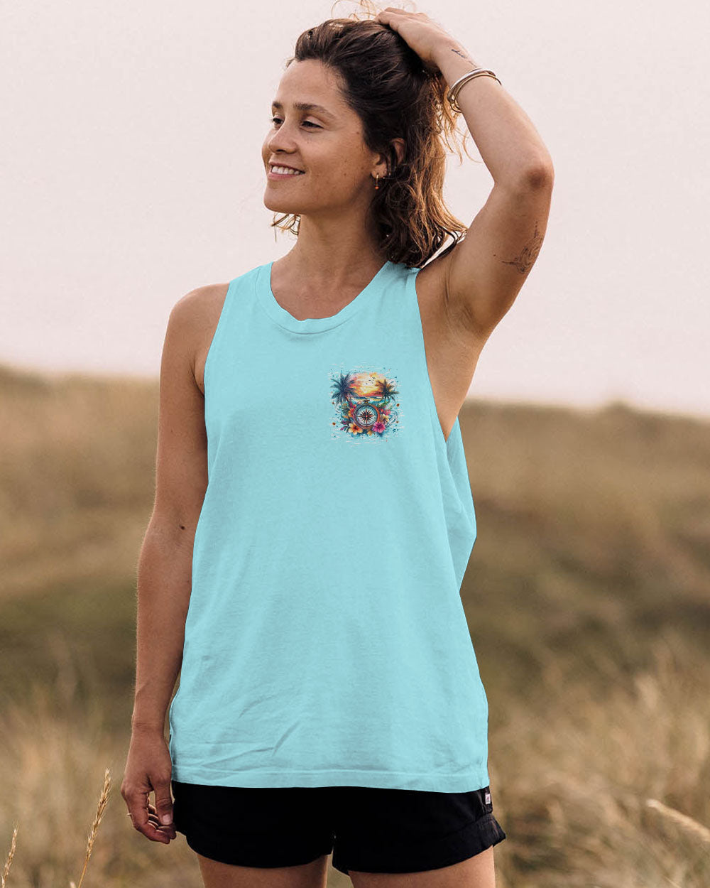 SMELL THE SEA FEEL THE BREEZE COMPASS ALL OVER PRINT - TYTM1612244
