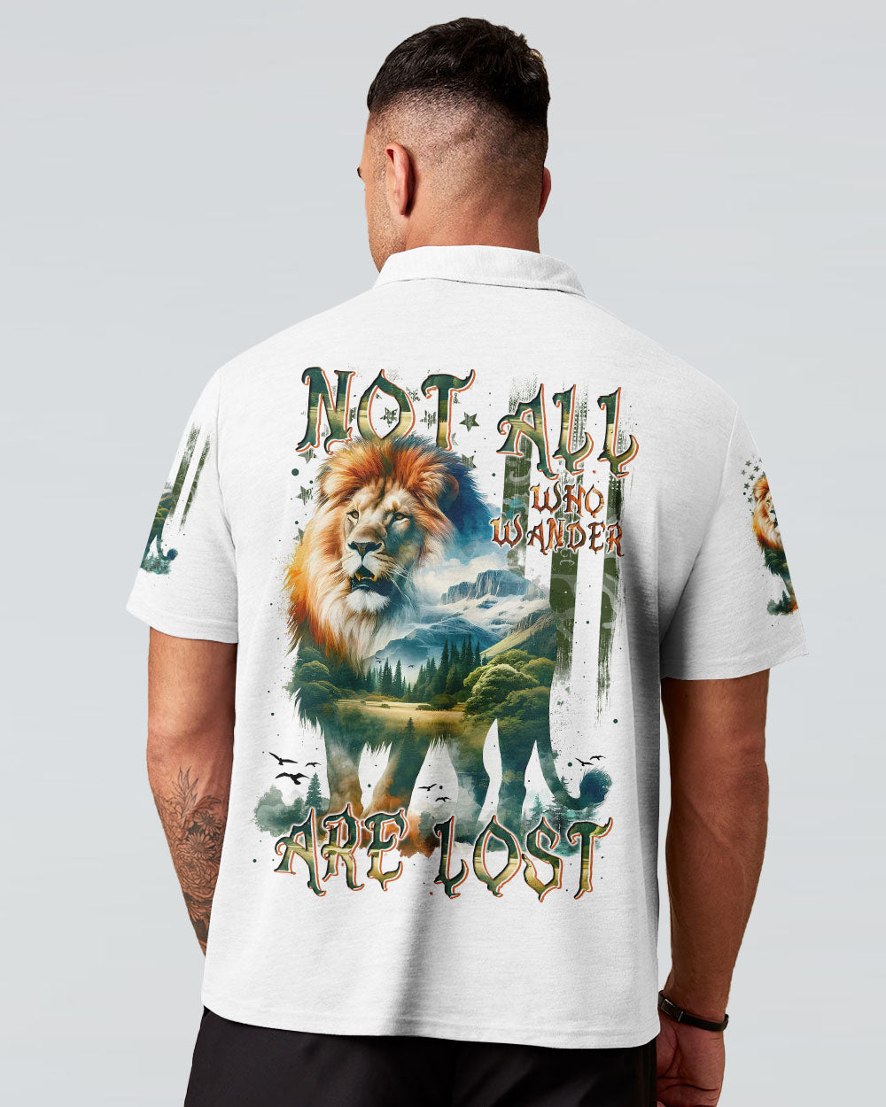 NOT ALL WHO WANDER ARE LOST LION ALL OVER PRINT - TYTM1809243