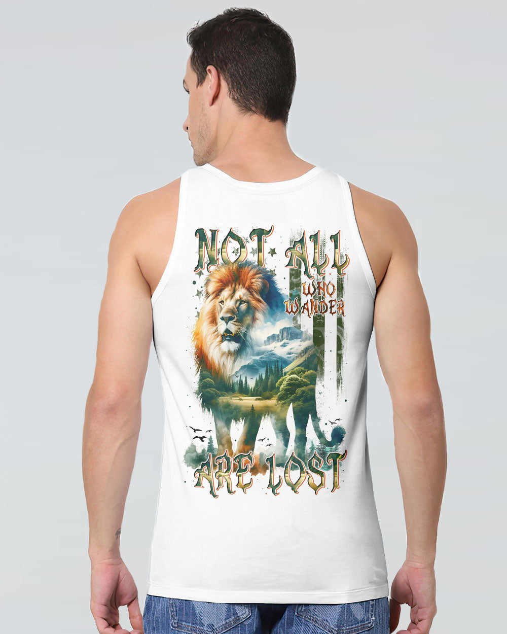 NOT ALL WHO WANDER ARE LOST LION ALL OVER PRINT - TYTM1809243