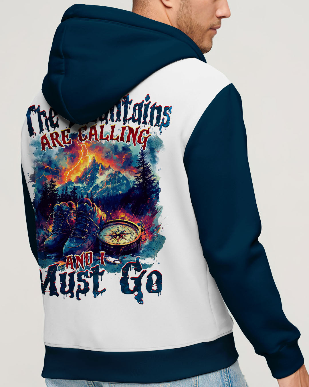 THE MOUNTAINS ARE CALLING COMPASS ALL OVER PRINT - TYTM2009242