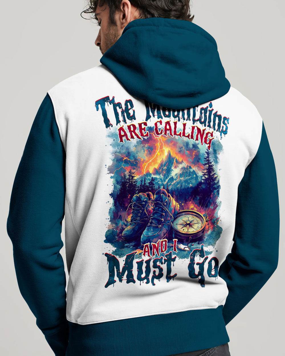 THE MOUNTAINS ARE CALLING COMPASS ALL OVER PRINT - TYTM2009242