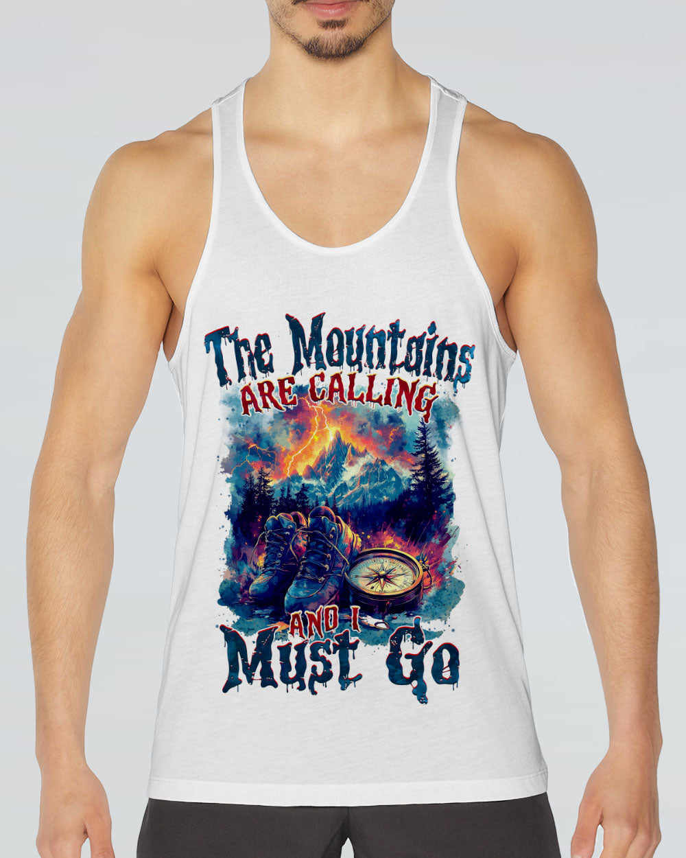 THE MOUNTAINS ARE CALLING COMPASS ALL OVER PRINT - TYTM2009242