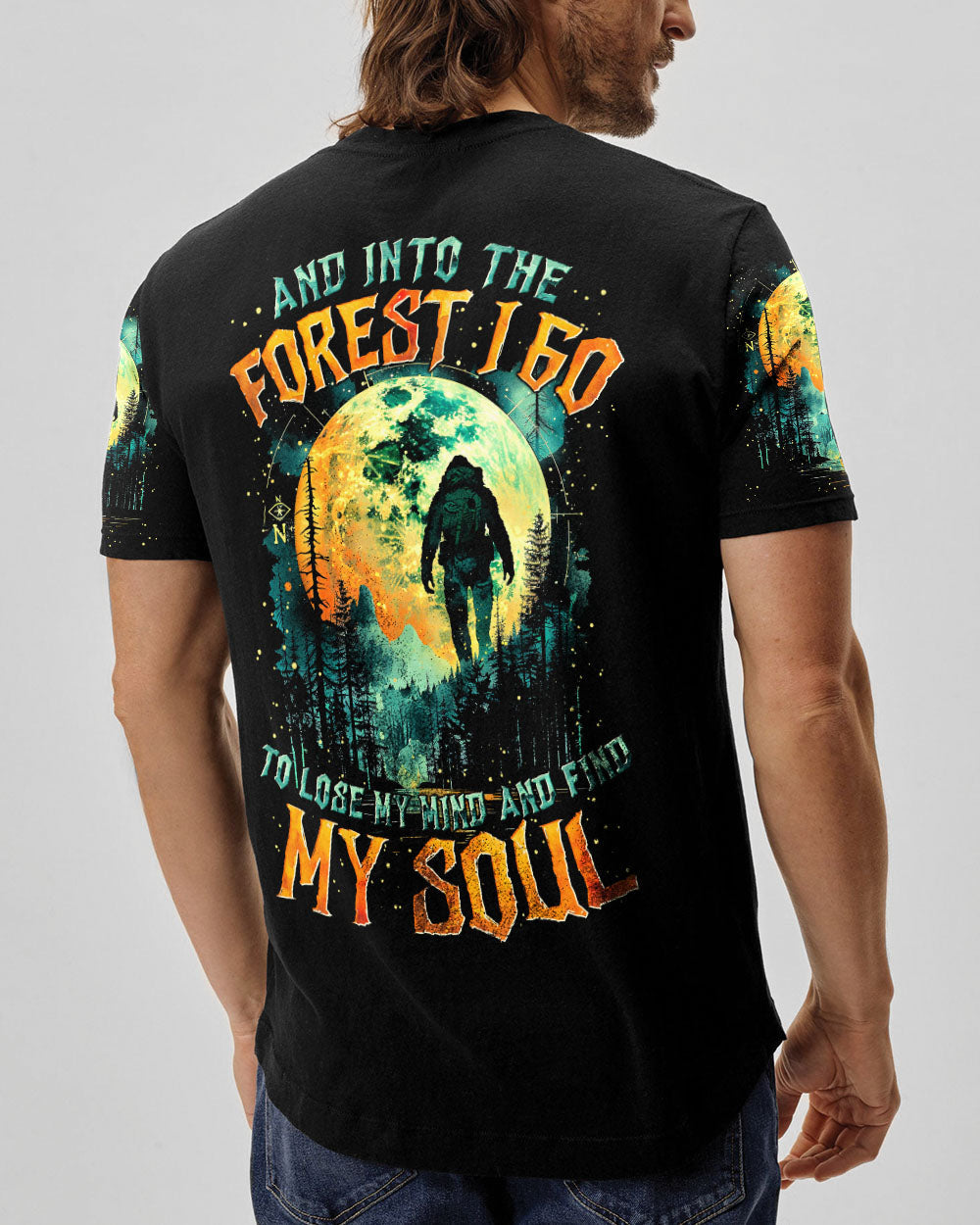 AND INTO THE FOREST I GO BIGFOOT ALL OVER PRINT - TYTM2101251