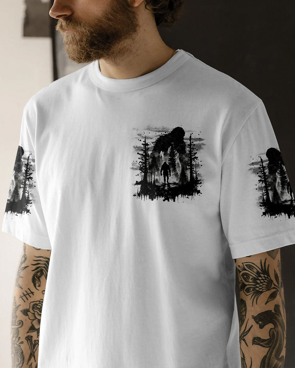 NOT ALL WHO WANDER ARE LOST BIGFOOT ALL OVER PRINT - TYTM2111242