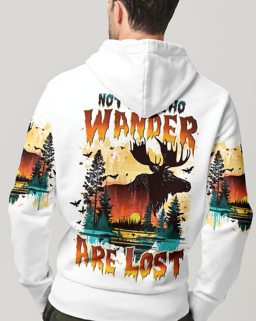 NOT ALL WHO WANDER ARE LOST MOOSE ALL OVER PRINT - TYTM23100241