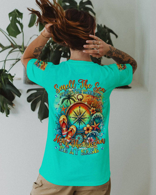 SMELL THE SEA FEEL THE BREEZE COMPASS ALL OVER PRINT - TYTM2607243