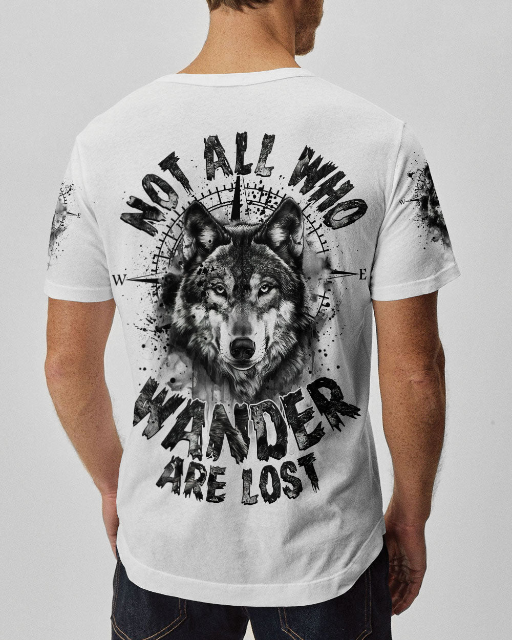 NOT ALL WHO WANDER ARE LOST WOLF ALL OVER PRINT - TYTM2711243