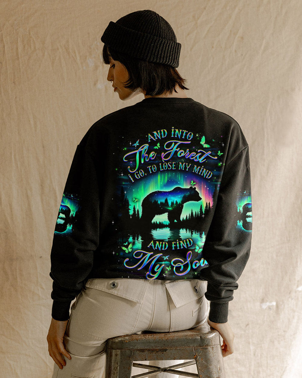 AND INTO THE FOREST I GO BEAR ALL OVER PRINT - YHDU0204254