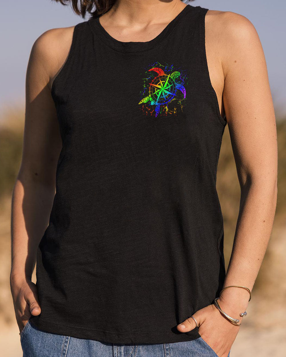 NOT ALL WHO WANDER ARE LOST TURTLE ALL OVER PRINT - YHDU0207254