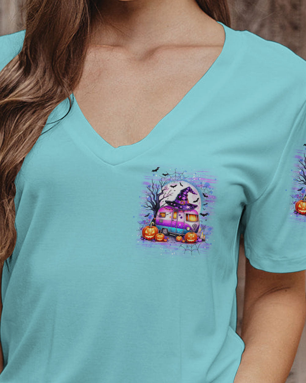 MY BROOM BROKE SO NOW HALLOWEEN CAMPING ALL OVER PRINT - YHDU0808242