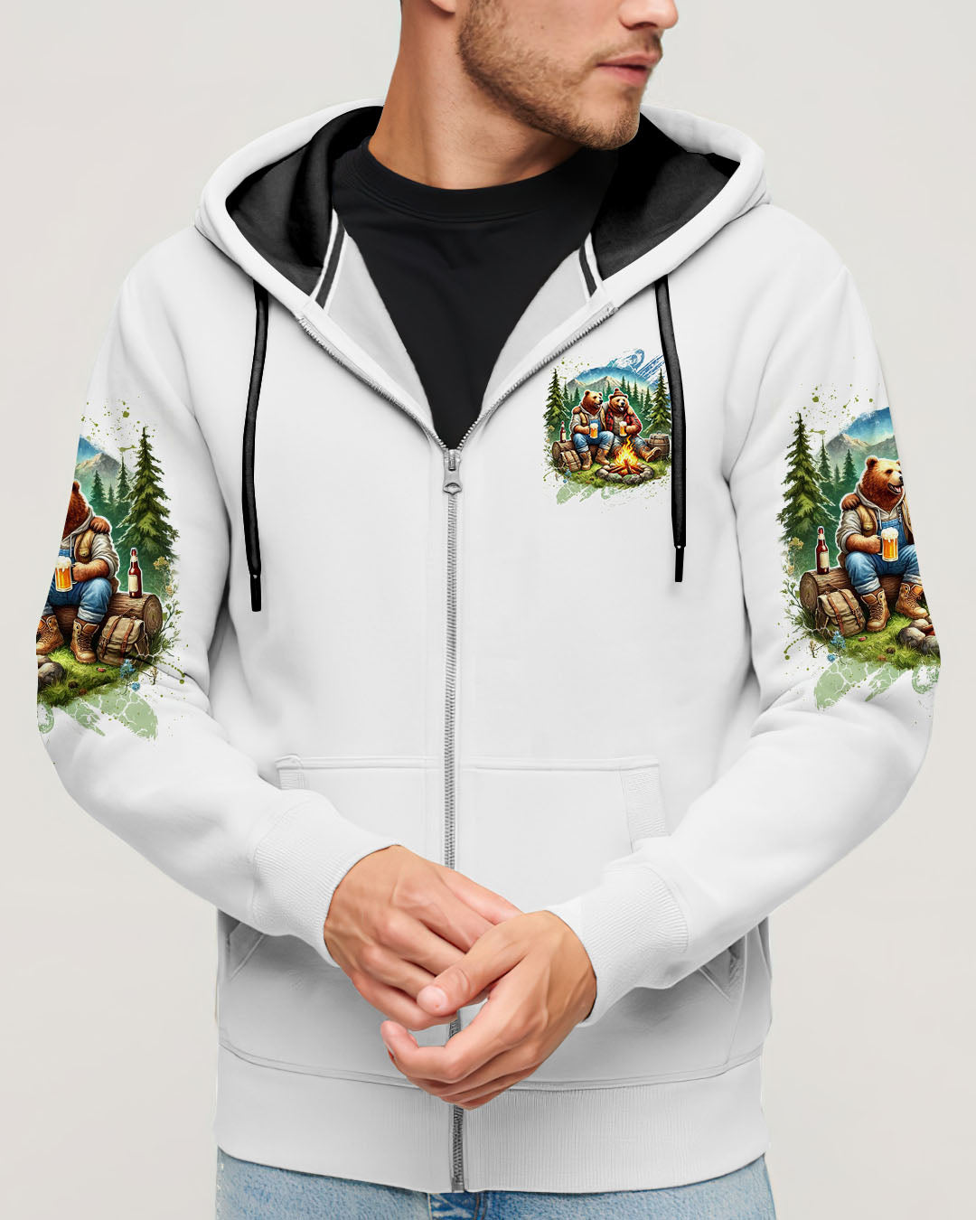 MAKING MEMORIES ONE CAMPFIRE AT A TIME BEAR ALL OVER PRINT - YHDU1301254