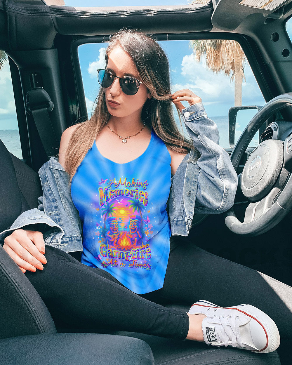 MAKING MEMORIES ONE CAMPFIRE AT A TIME TIKI ALL OVER PRINT - YHDU1704253