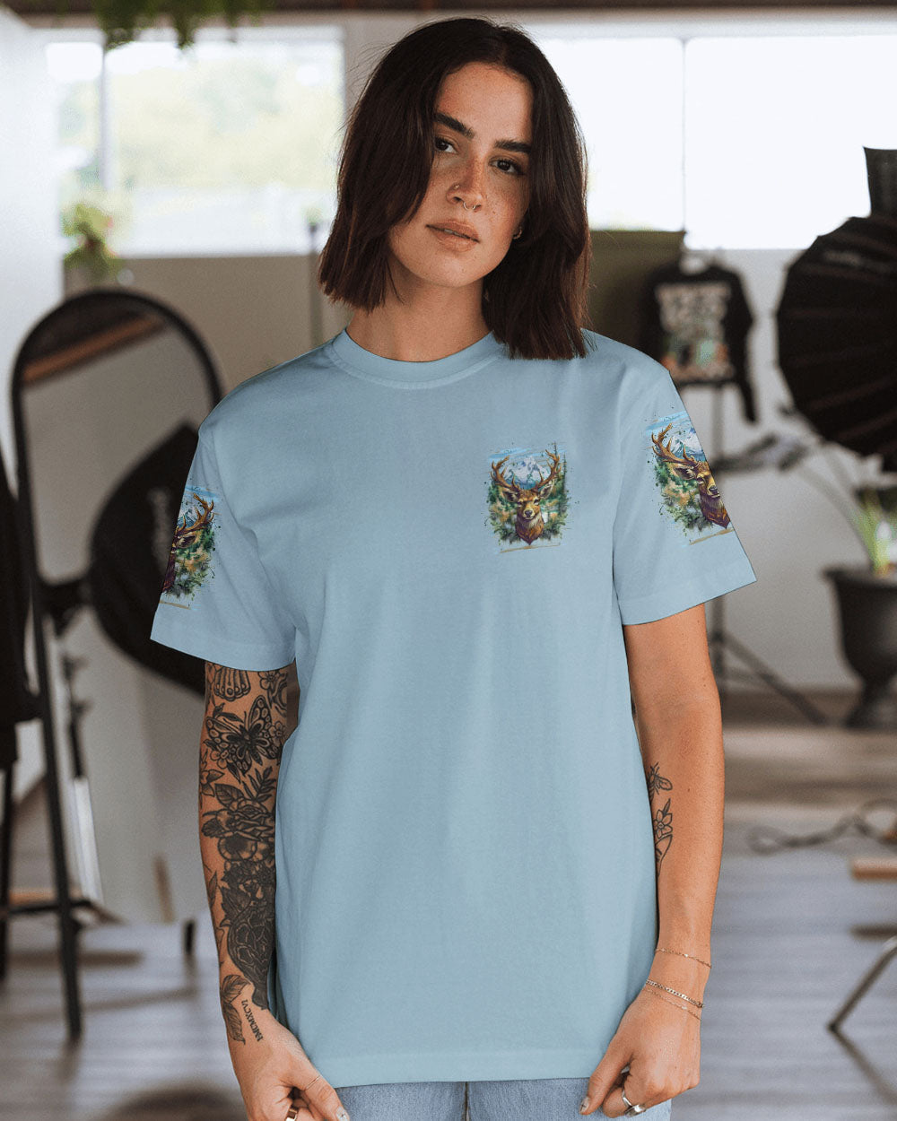 THE CLOSER I GET TO NATURE DEER HUNTING ALL OVER PRINT - YHDU1912243