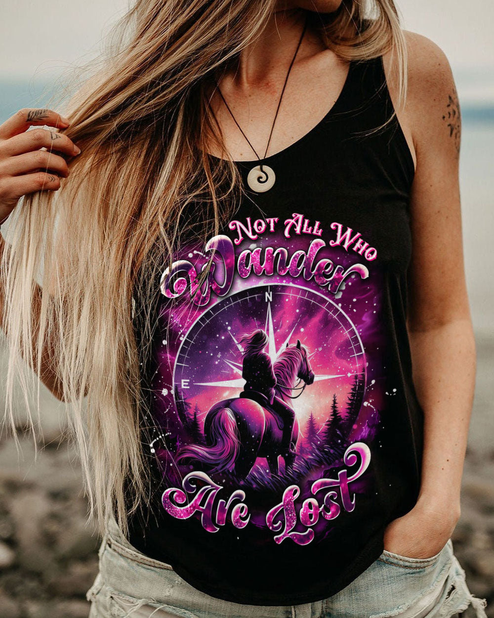  NOT ALL WHO WANDER ARE LOST HORSE ALL OVER PRINT - YHDU2211241