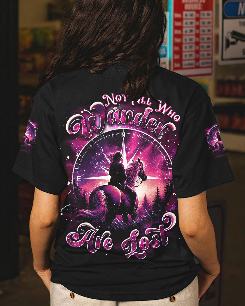 NOT ALL WHO WANDER ARE LOST HORSE ALL OVER PRINT - YHDU2211241