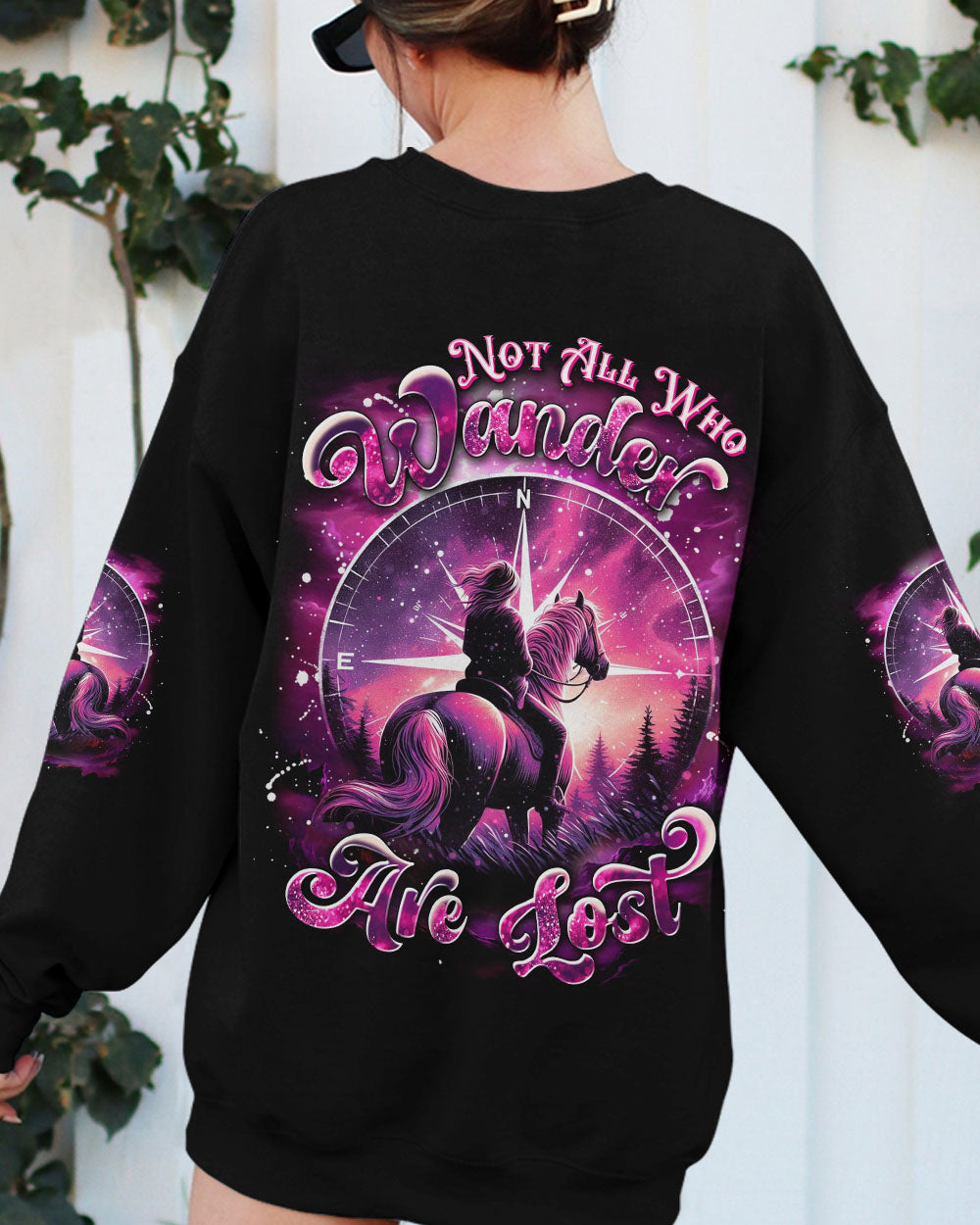  NOT ALL WHO WANDER ARE LOST HORSE ALL OVER PRINT - YHDU2211241