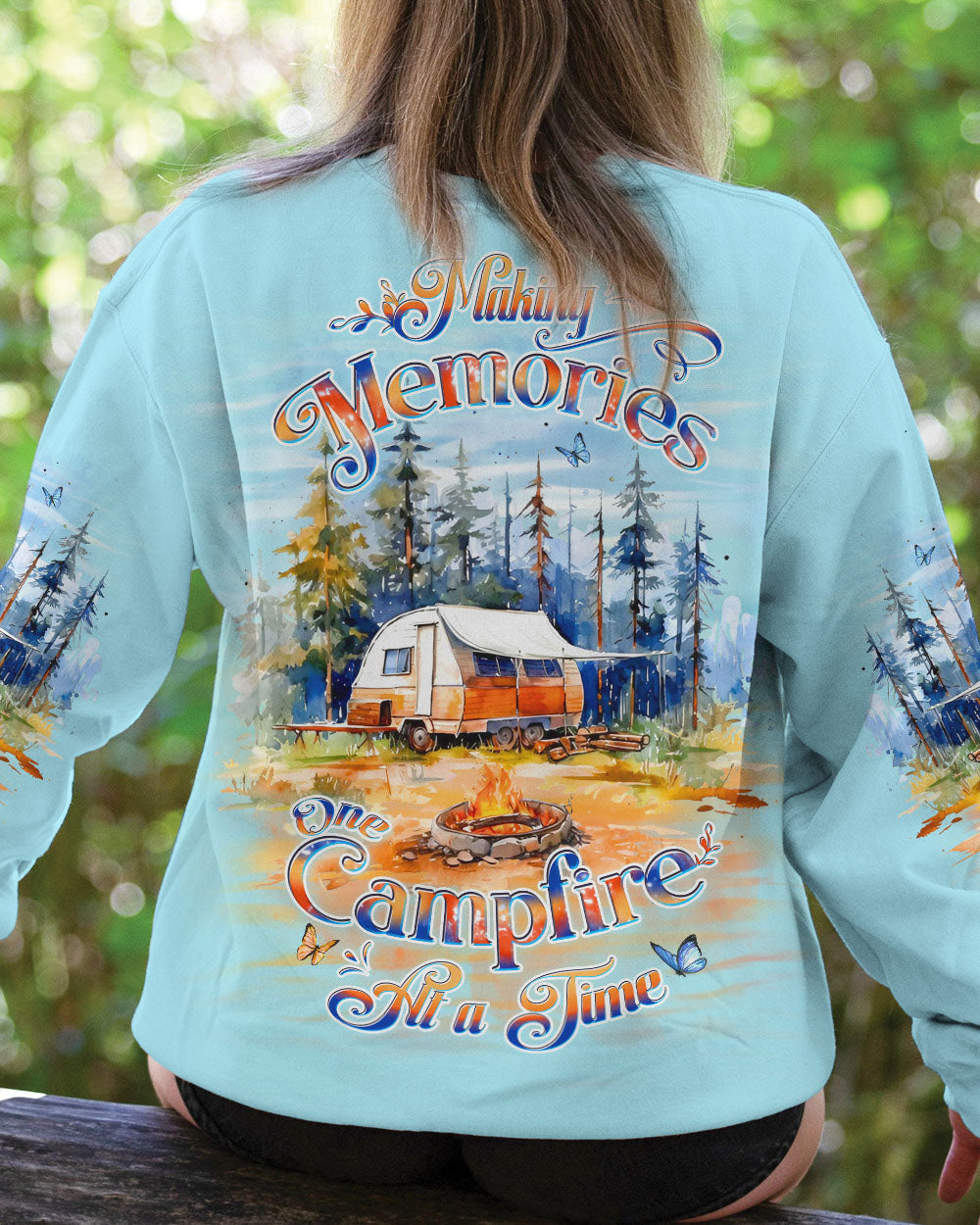 MAKING MEMORIES ONE CAMPFIRE AT A TIME ALL OVER PRINT - YHDU3007243