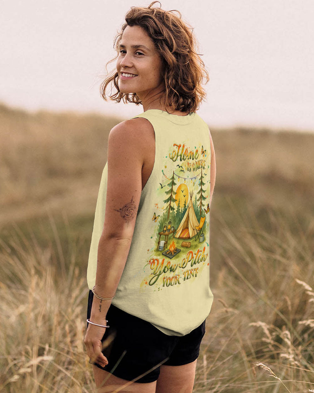 HOME IS WHERE YOU PITCH YOUR TENT ALL OVER PRINT - YHHG0107254