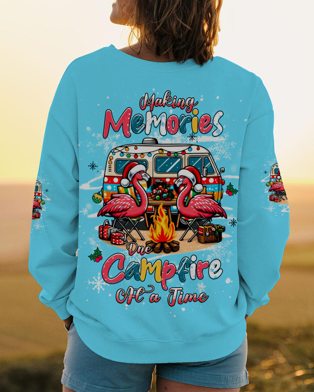MAKING MEMORIES ONE CAMPFIRE AT A TIME CHRISTMAS ALL OVER PRINT - YHHG0411252