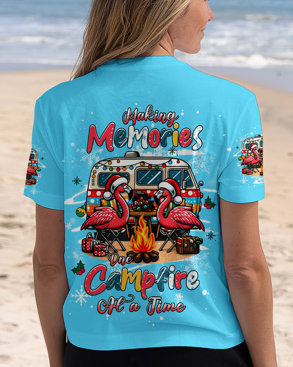 MAKING MEMORIES ONE CAMPFIRE AT A TIME CHRISTMAS ALL OVER PRINT - YHHG0411252