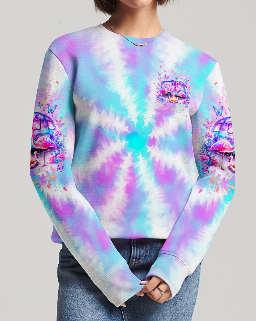 MAKING MEMORIES ONE CAMPFIRE AT A TIME FLAMINGO ALL OVER PRINT - YHHG1305241