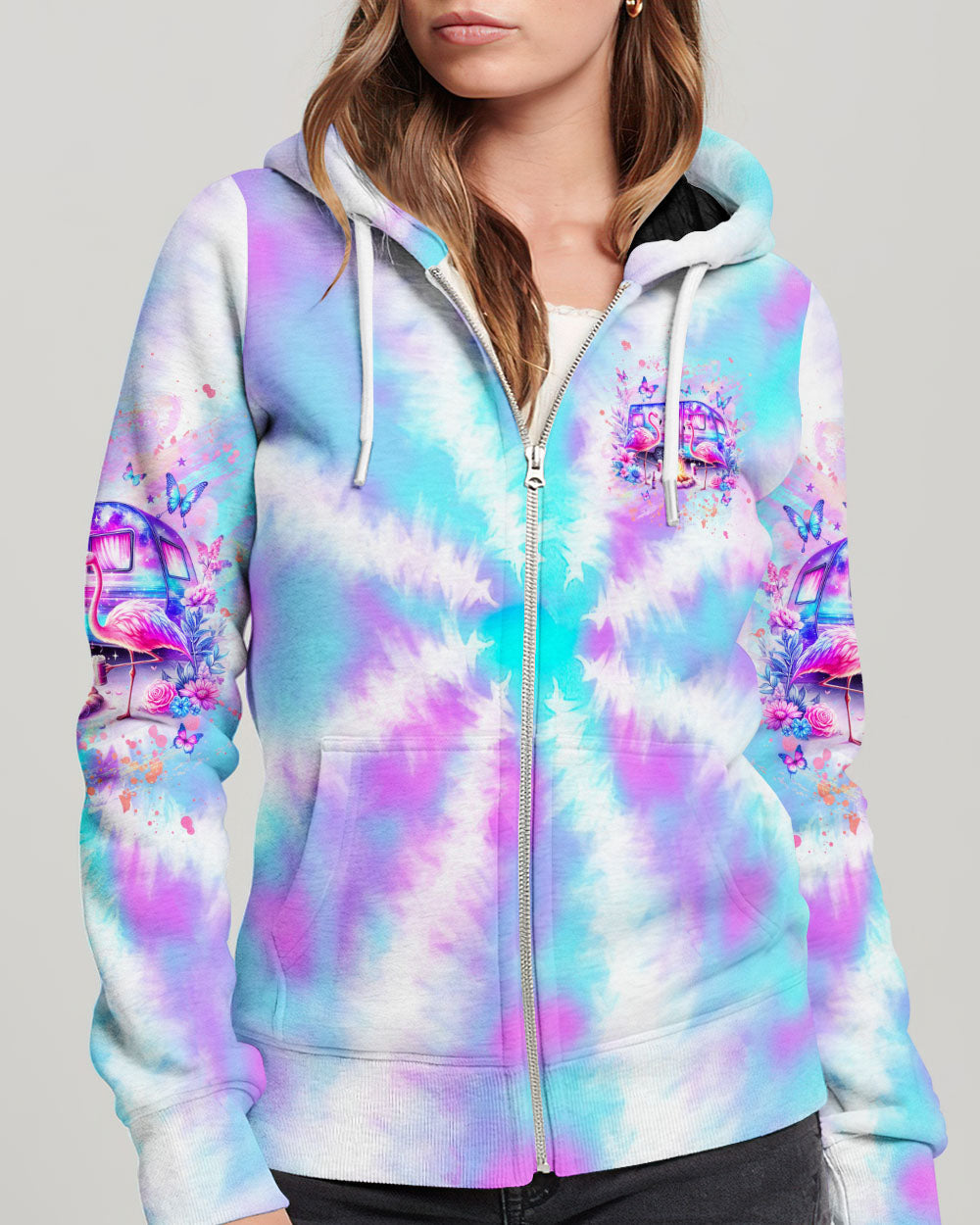 MAKING MEMORIES ONE CAMPFIRE AT A TIME FLAMINGO ALL OVER PRINT - YHHG1305241