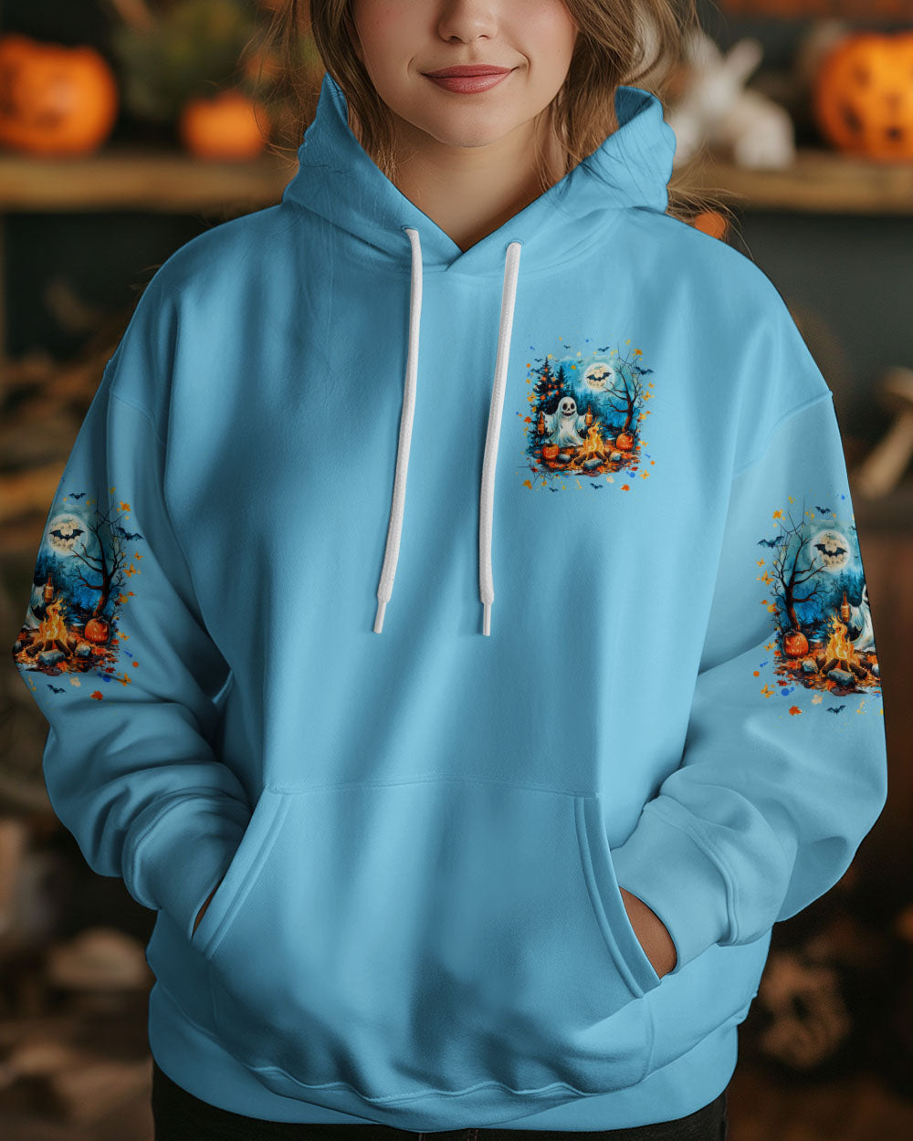 MAKING MEMORIES ONE CAMPFIRE AT A TIME HALLOWEEN ALL OVER PRINT - YHHG2108241