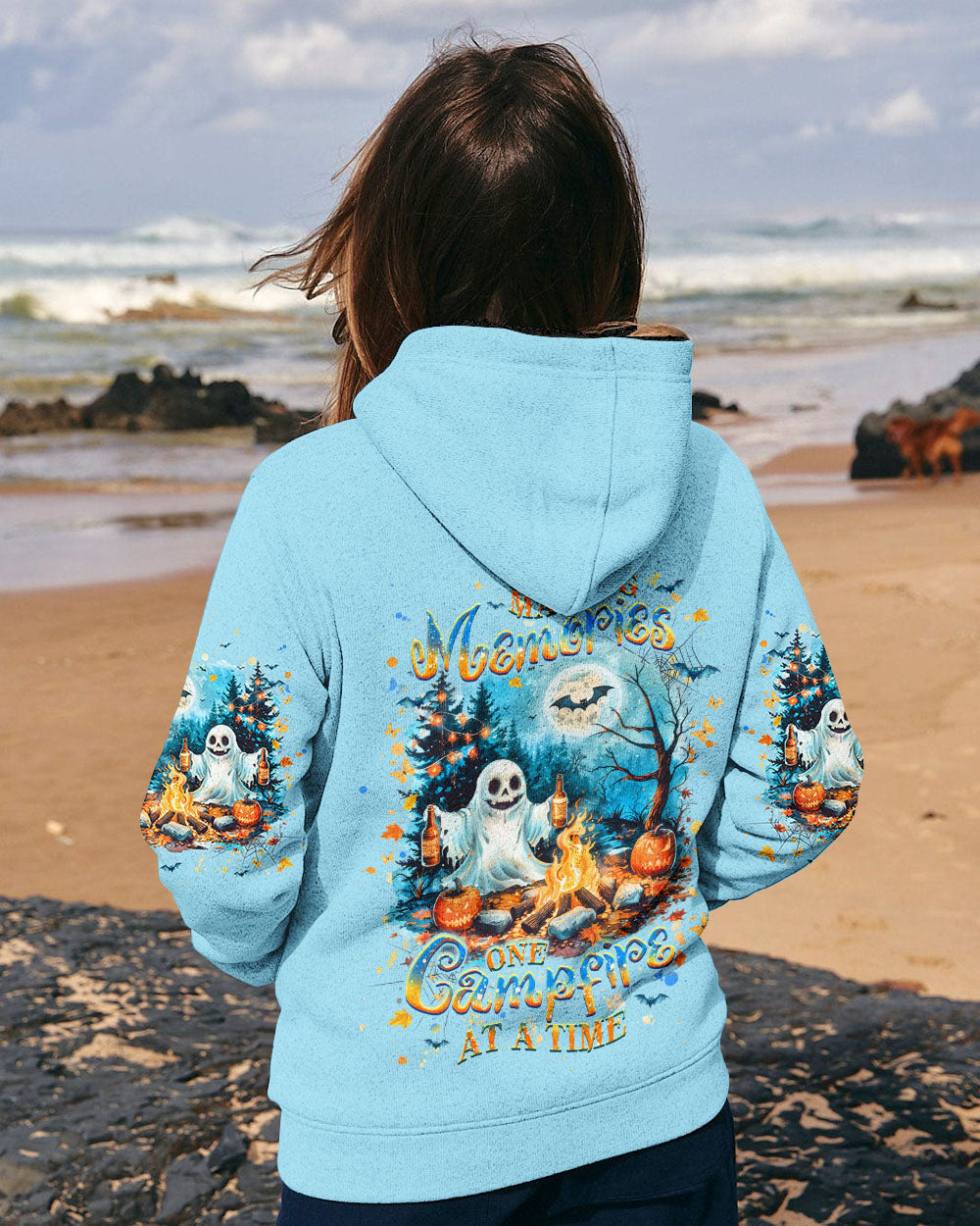 MAKING MEMORIES ONE CAMPFIRE AT A TIME HALLOWEEN ALL OVER PRINT - YHHG2108241